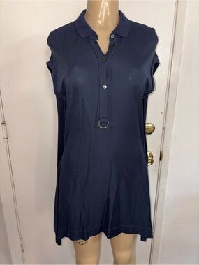 Vintage Lacoste Women’s Polo Dress Batwing Layered Cape Size 40